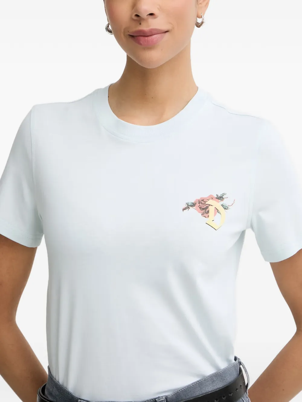 Diesel T-shirt met print Blauw