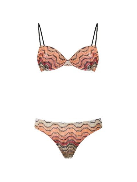 Missoni bikini balconette in viscose lamé