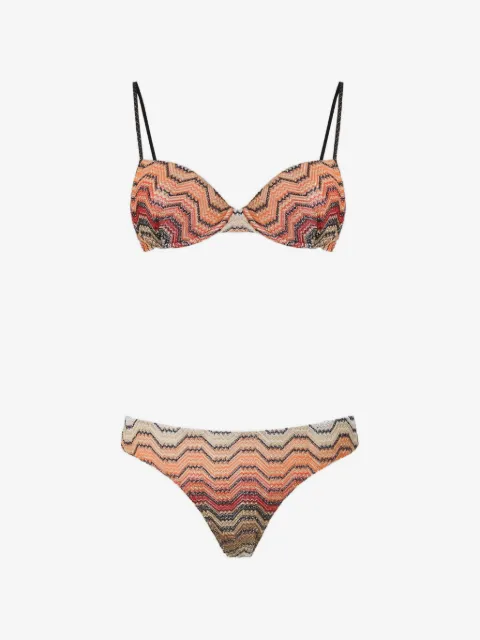 Missoni bikini balconette in viscose lamé