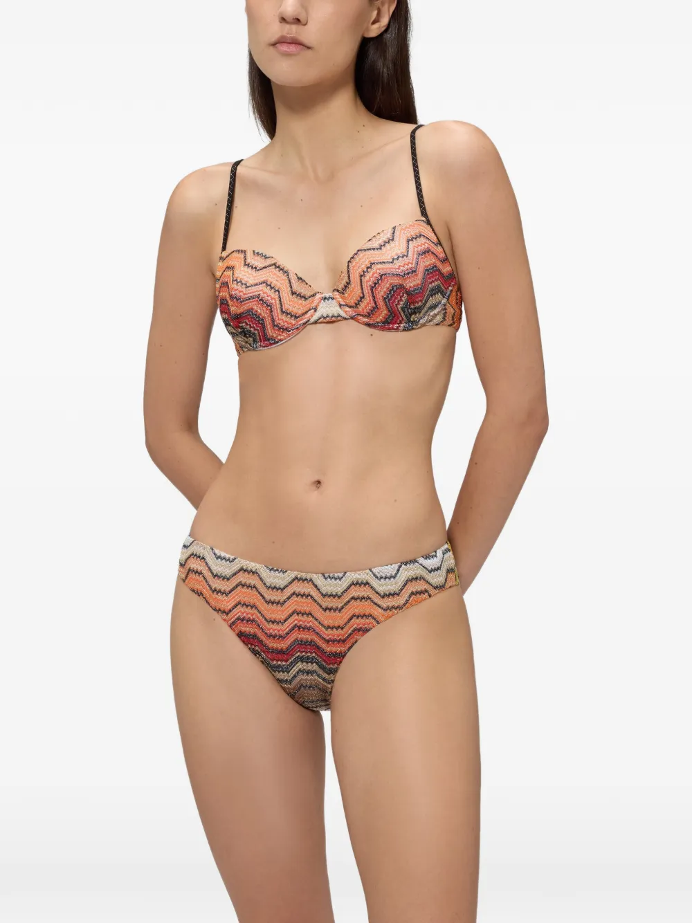 Missoni Bikini met zigzag-patroon Oranje