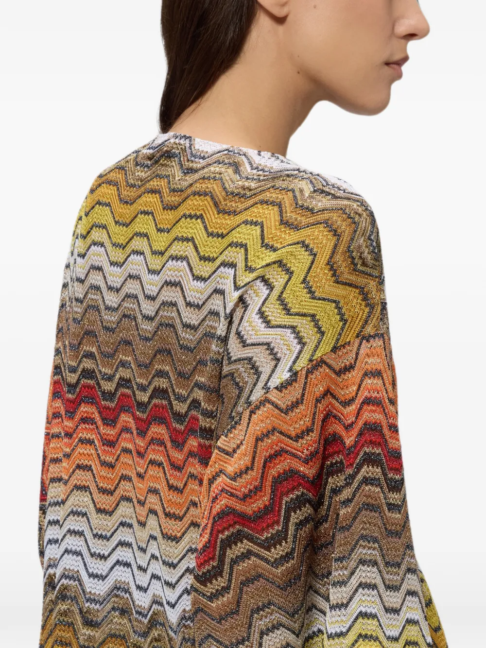 Missoni Korte tuniek van viscose lamé Oranje