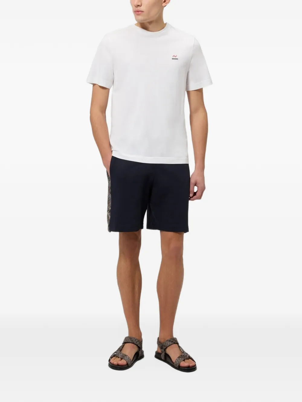 Missoni Trainingsshorts met zigzag-patroon Blauw