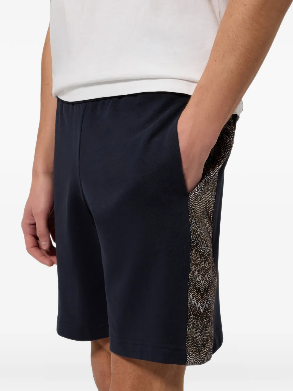 Missoni Trainingsshorts met zigzag-patroon Blauw