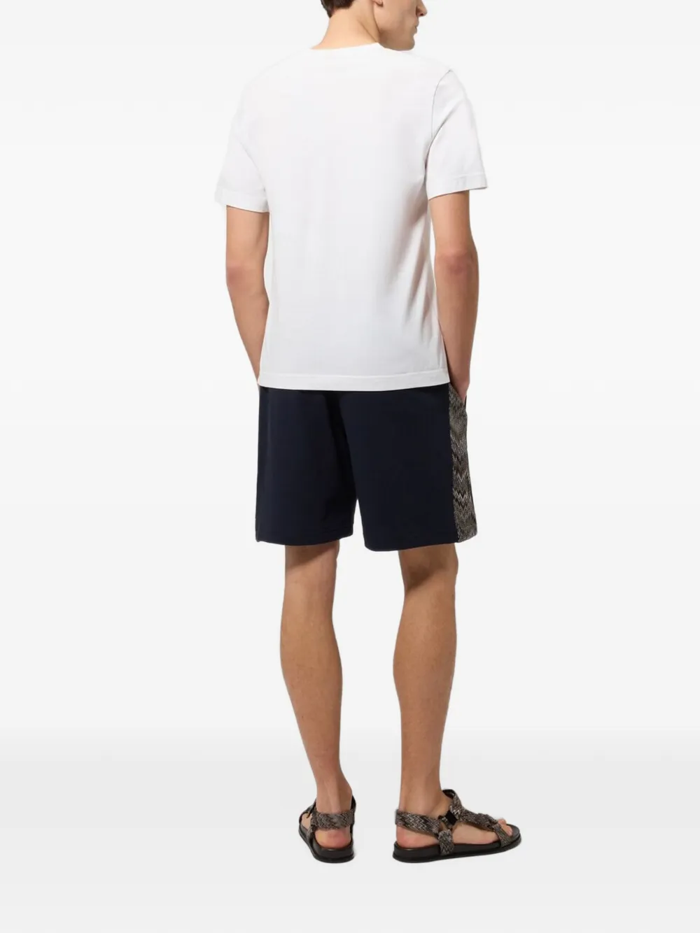 Missoni Trainingsshorts met zigzag-patroon Blauw