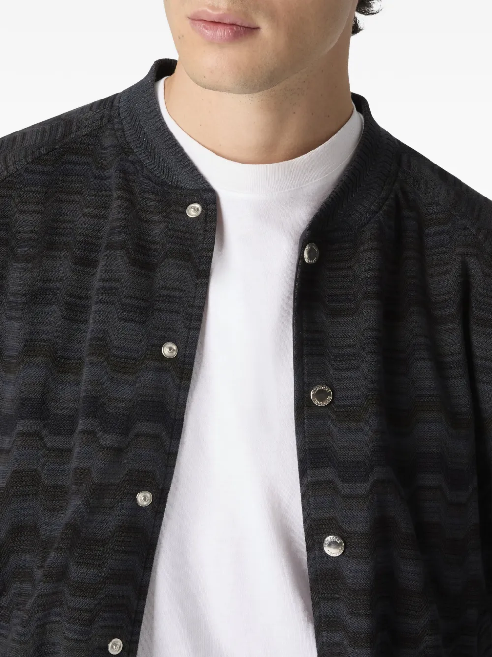 Missoni Katoenen bomberjack Zwart