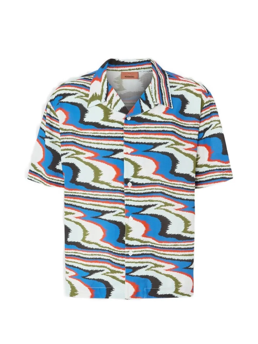 Missoni Overhemd met abstracte print Blauw