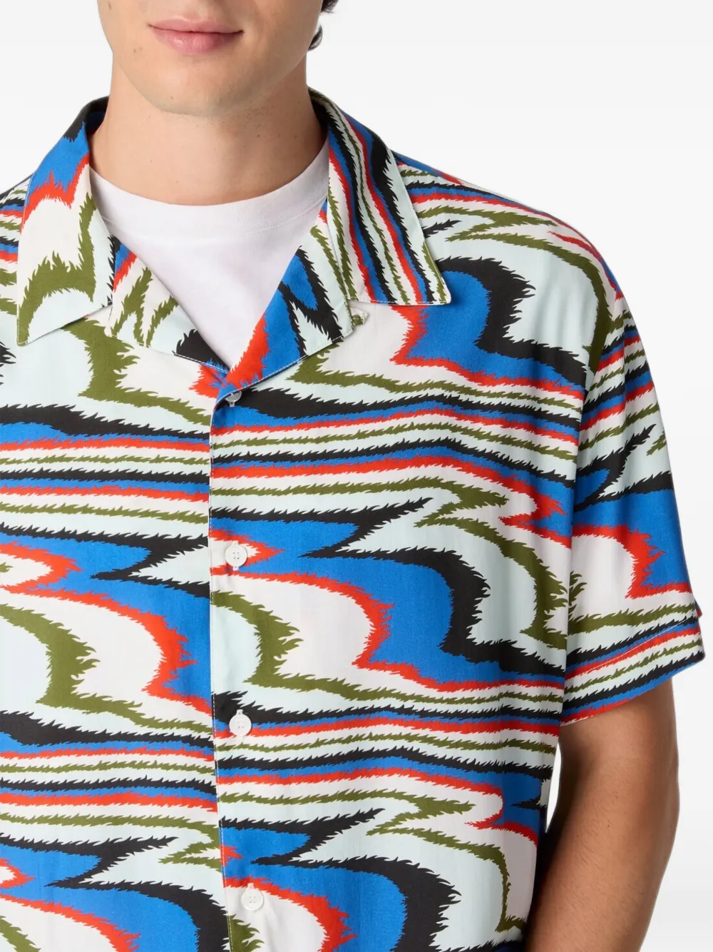 Missoni Overhemd met abstracte print Blauw