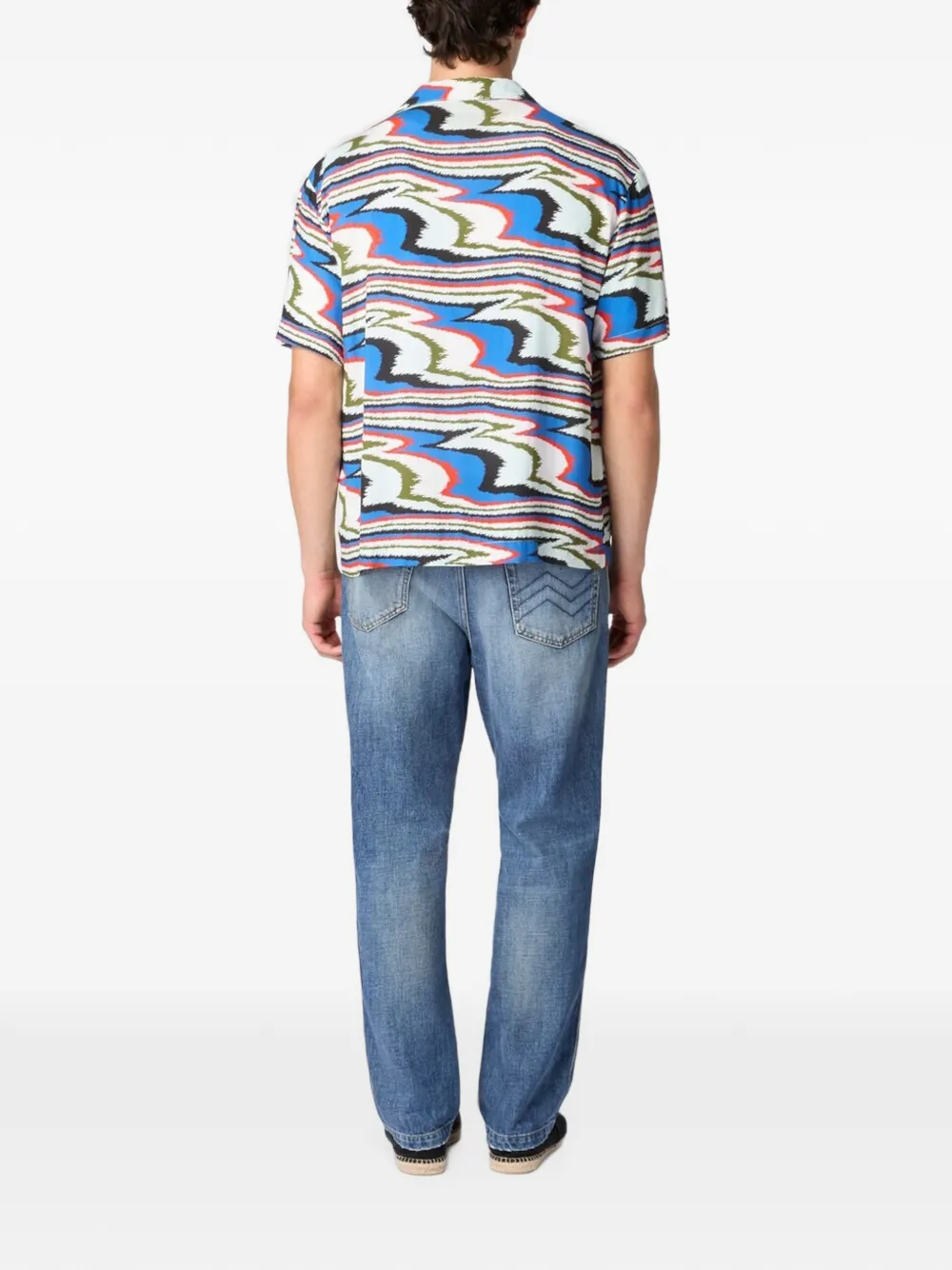 Missoni Overhemd met abstracte print Blauw