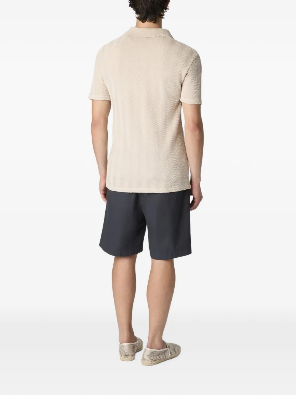 Missoni Poloshirt met rits Beige