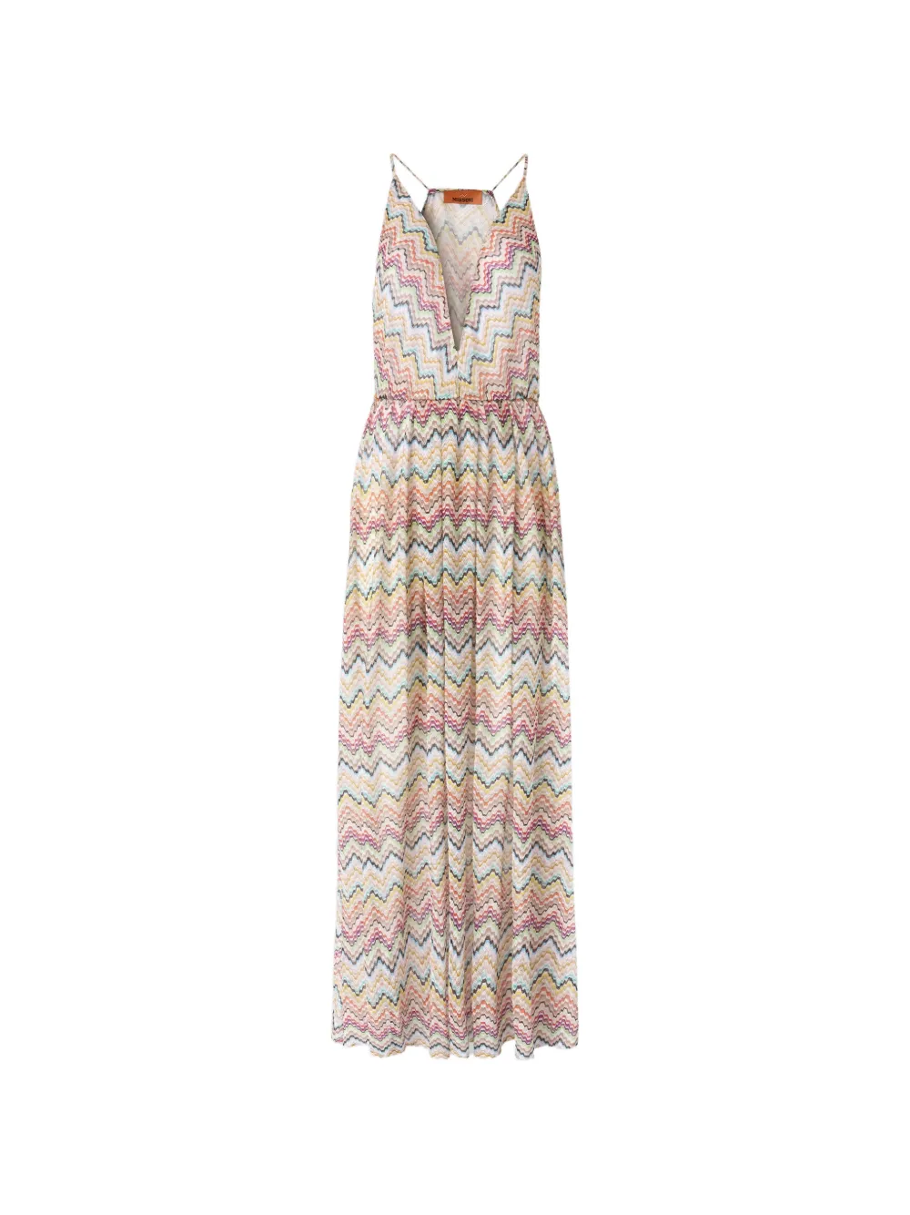 Missoni zigzag-pattern maxi beach dress - Nude