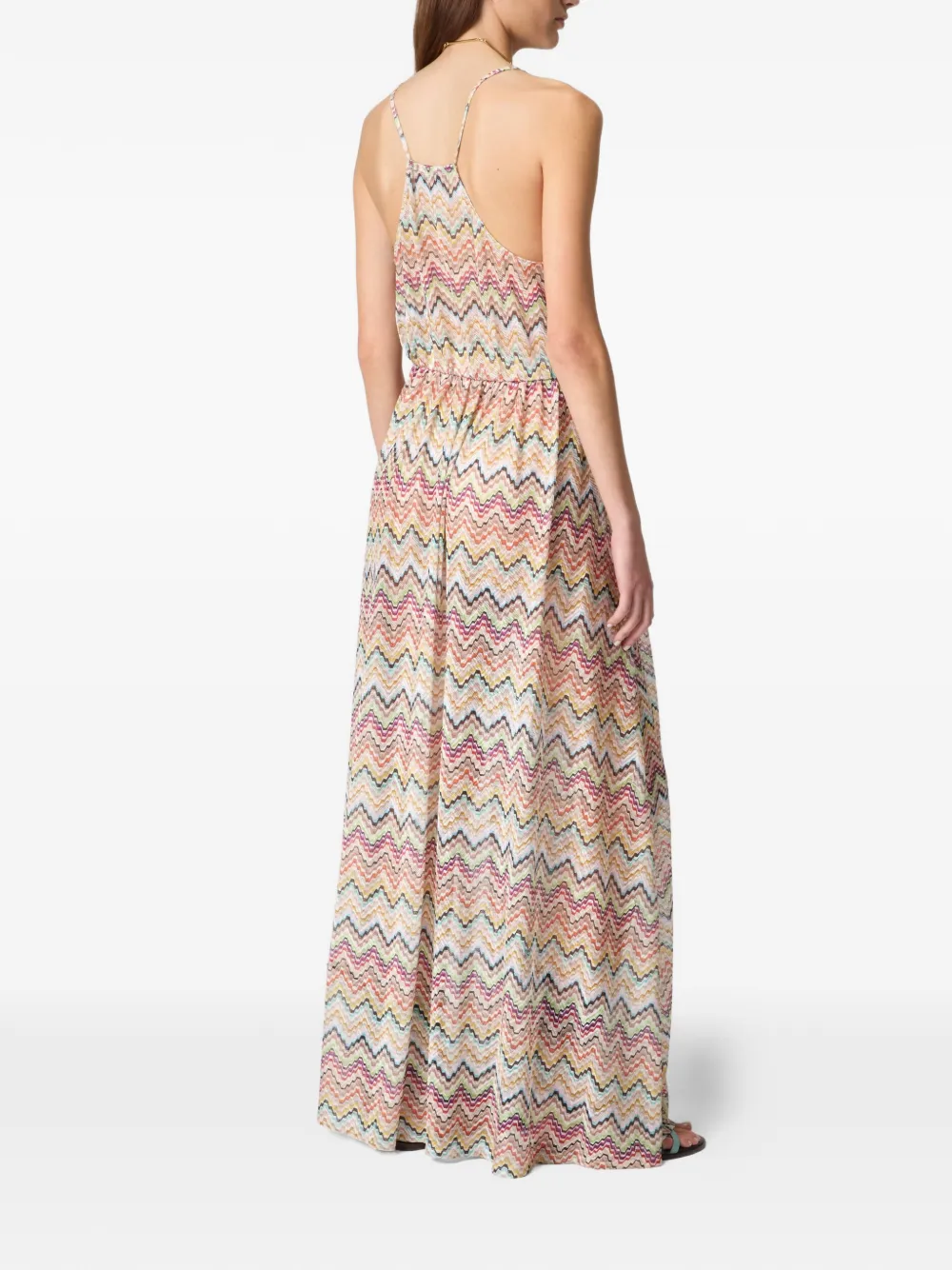 Missoni Strandjurk met zigzagpatroon Beige
