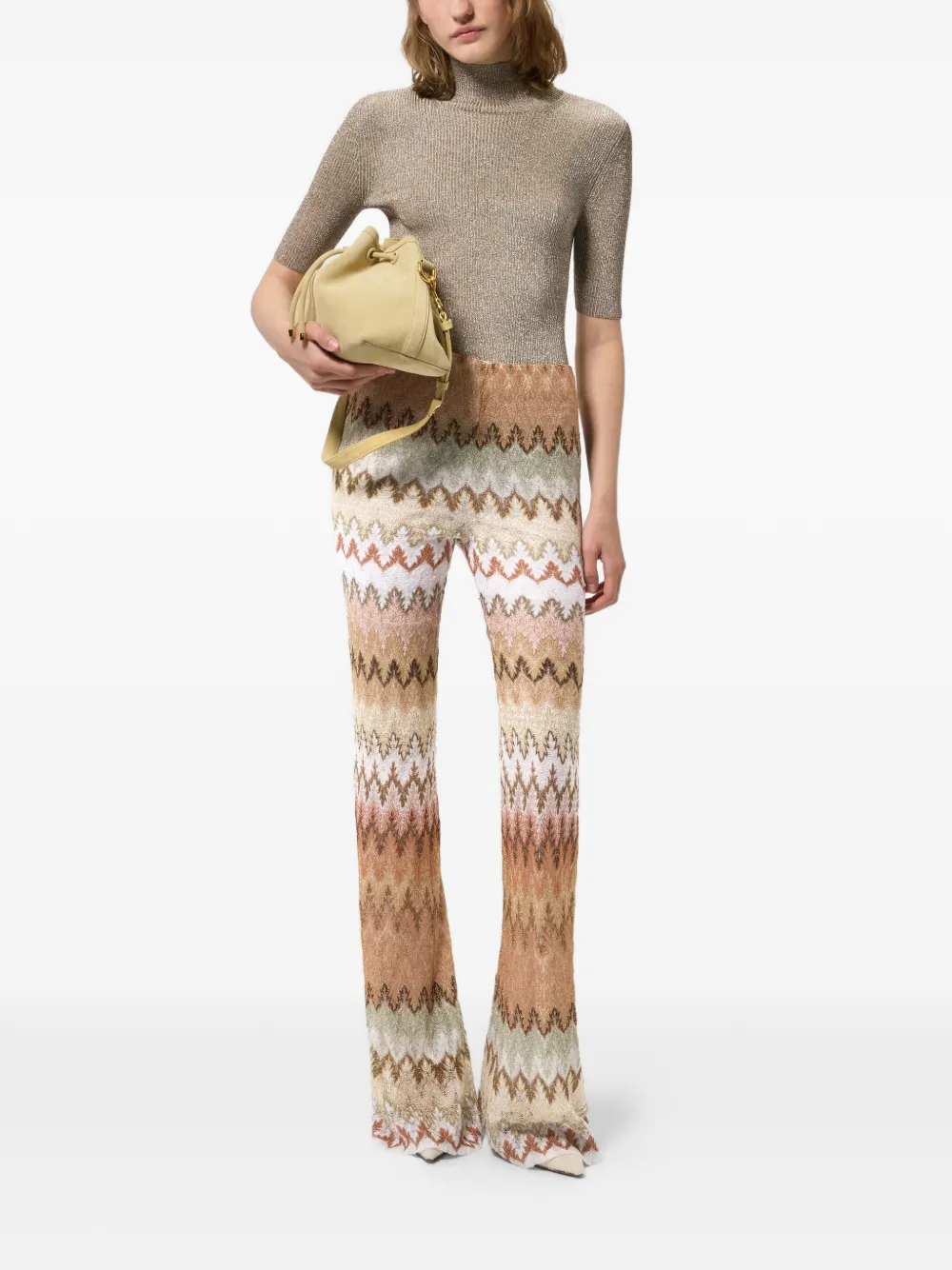 Missoni Flared broek Beige