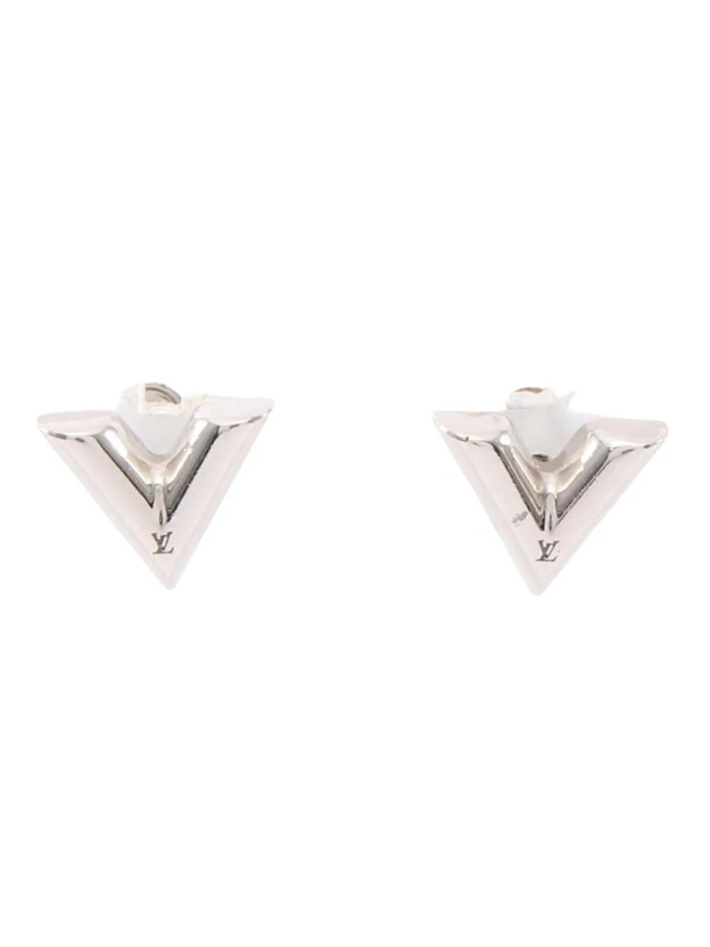 Louis Vuitton Pre-Owned 2022 Brass Essential V Stud Earrings costume earrings - Argento
