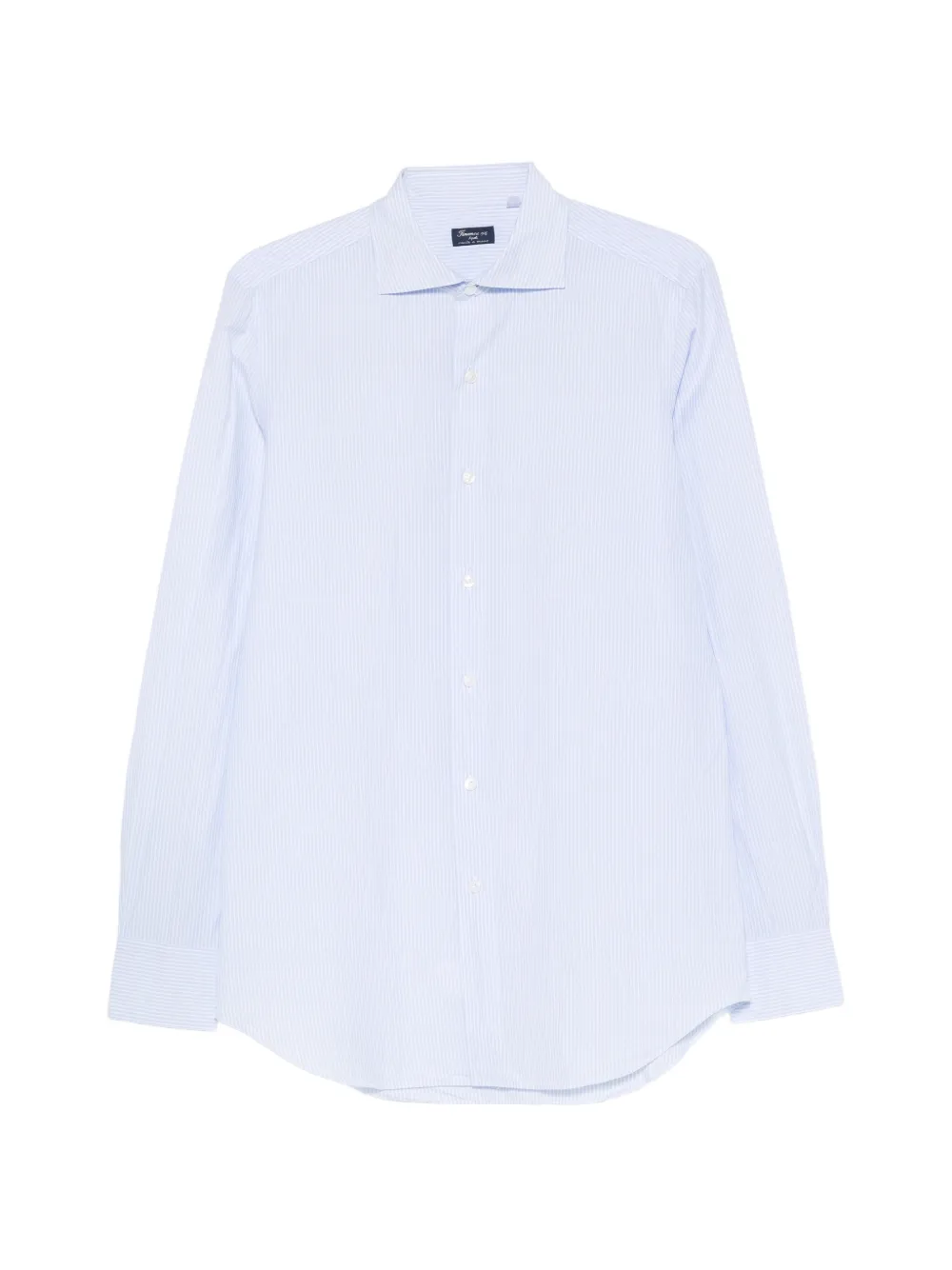 Finamore 1925 Napoli vertical-stripe long-sleeve shirt - Blu