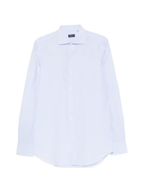 Finamore 1925 Napoli vertical-stripe long-sleeve shirt
