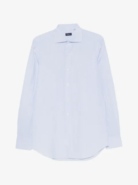 Finamore 1925 Napoli vertical-stripe long-sleeve shirt