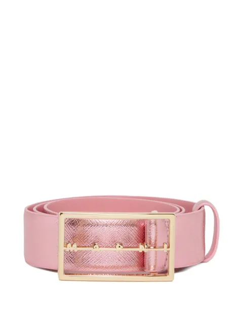 Marni Kids cinturón metalizado con placa del logo