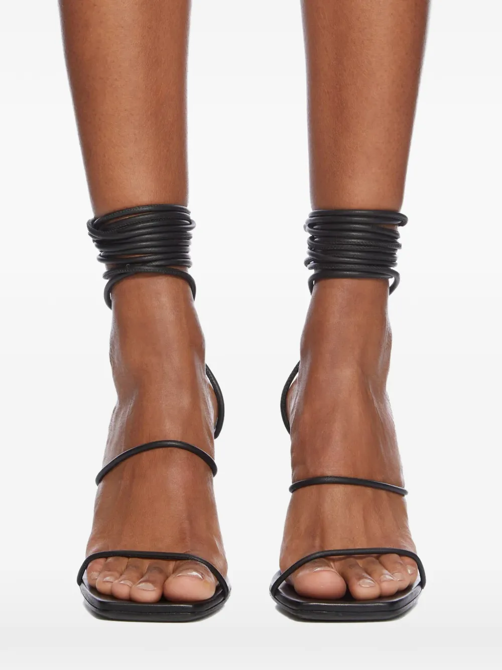 Rick Owens Lilies Cantilever wrap sandals Zwart