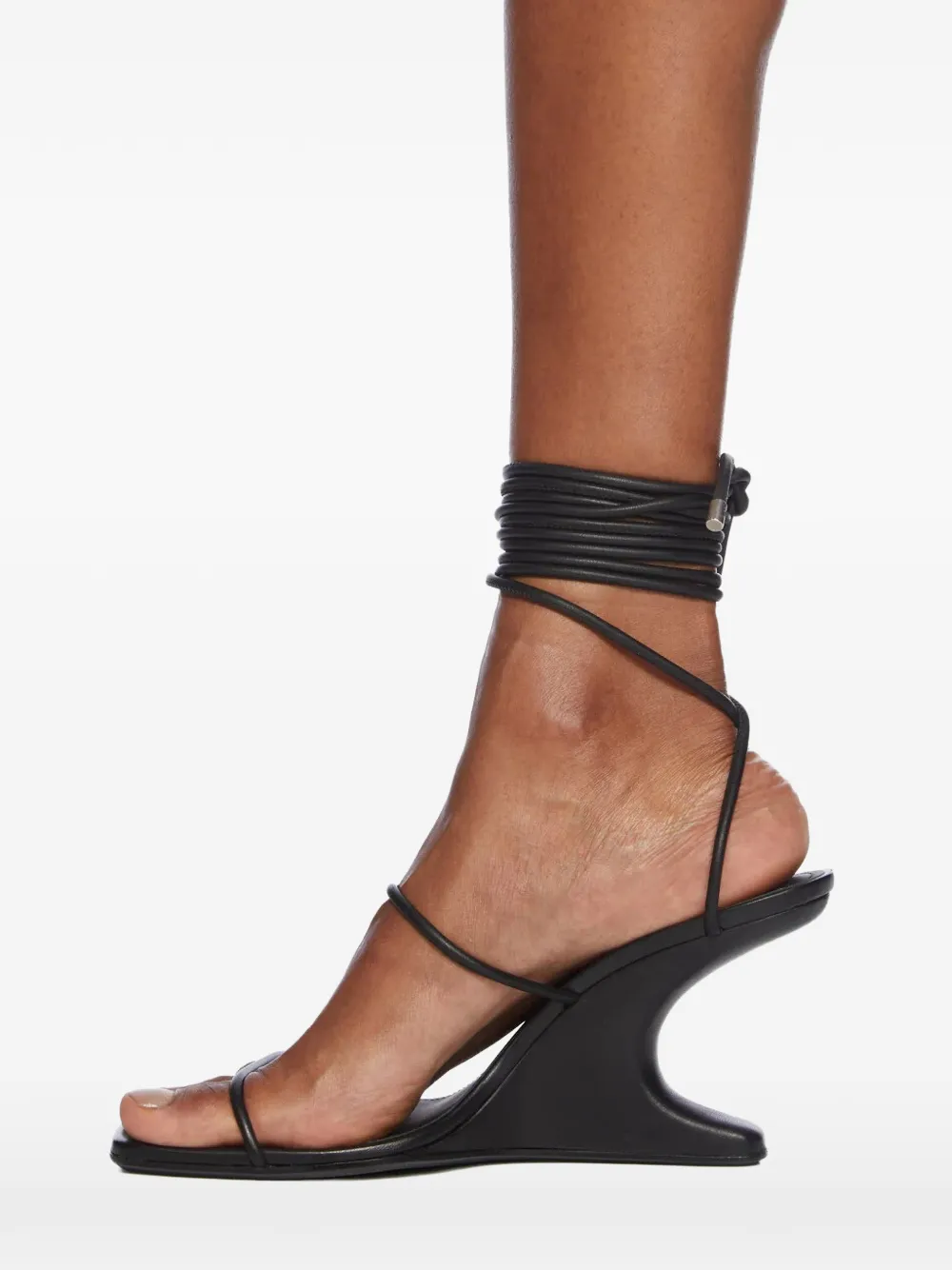 Rick Owens Lilies Cantilever wrap sandals Zwart