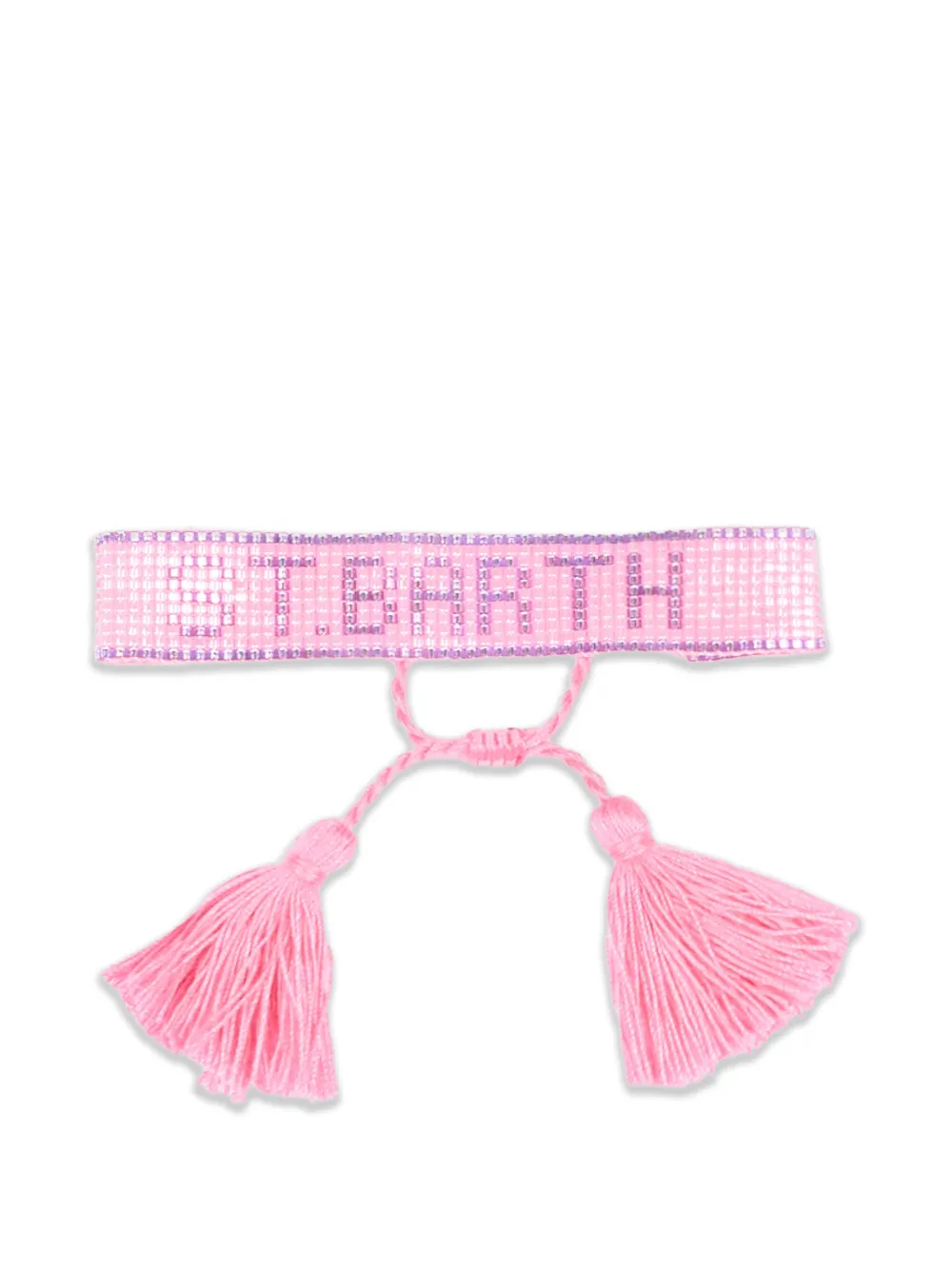 MC2 Saint Barth Kids bracelets à détails de pompons - Rose