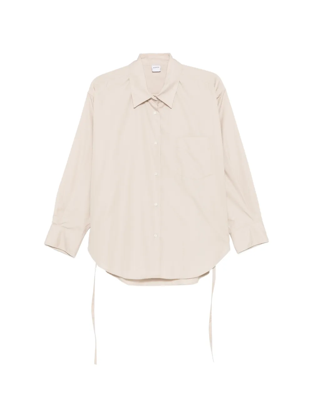 ASPESI chest-pocket long-sleeve shirt - Nude