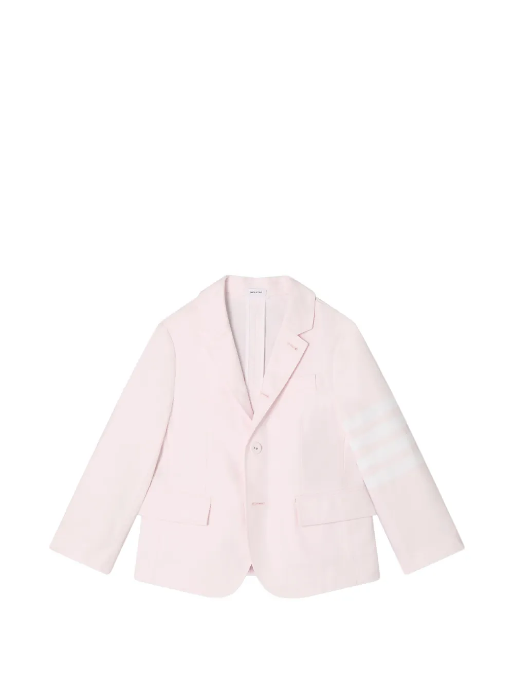 Thom Browne Kids 4-Bar oxford blazer - Rosa