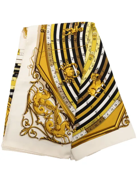 Hermès Pre-Owned 1990-2015 Dies et Hore Silk Scarf 90 scarves