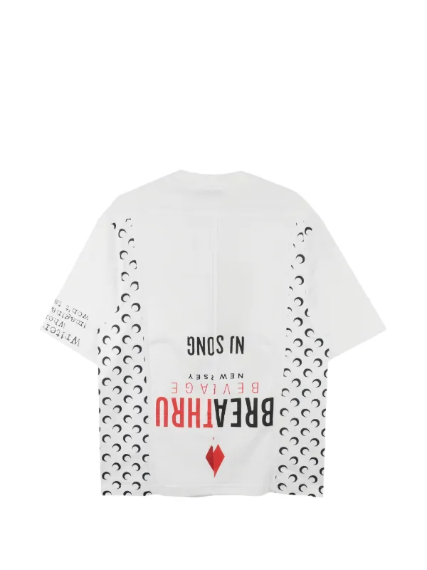 Marine Serre Upcycled Tシャツ | ホワイト | FARFETCH JP