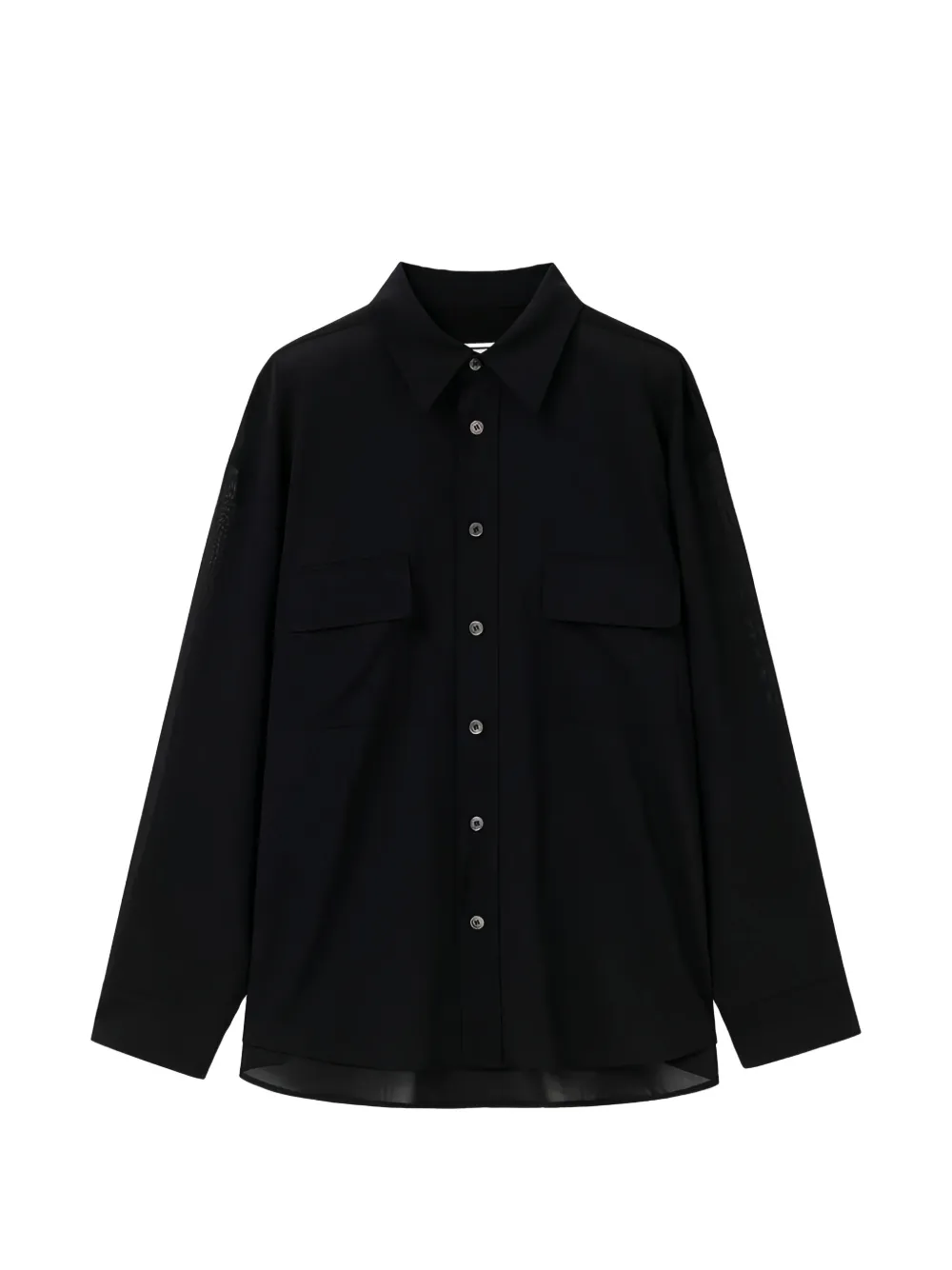 Wooyoungmi sheer wool shirt - Nero