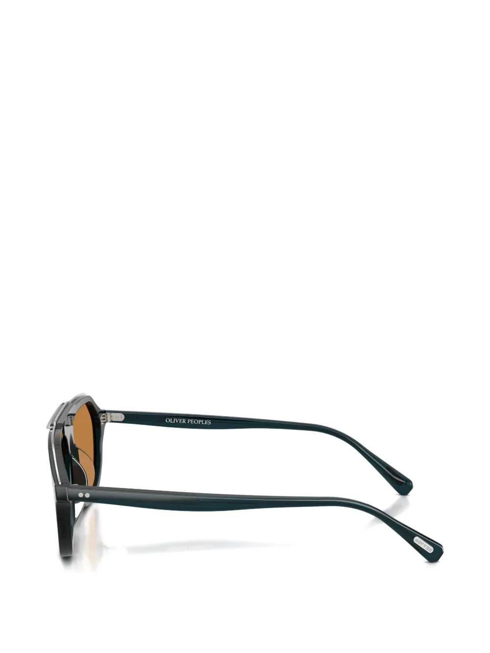 Oliver Peoples Estin zonnebril met piloten montuur Zwart