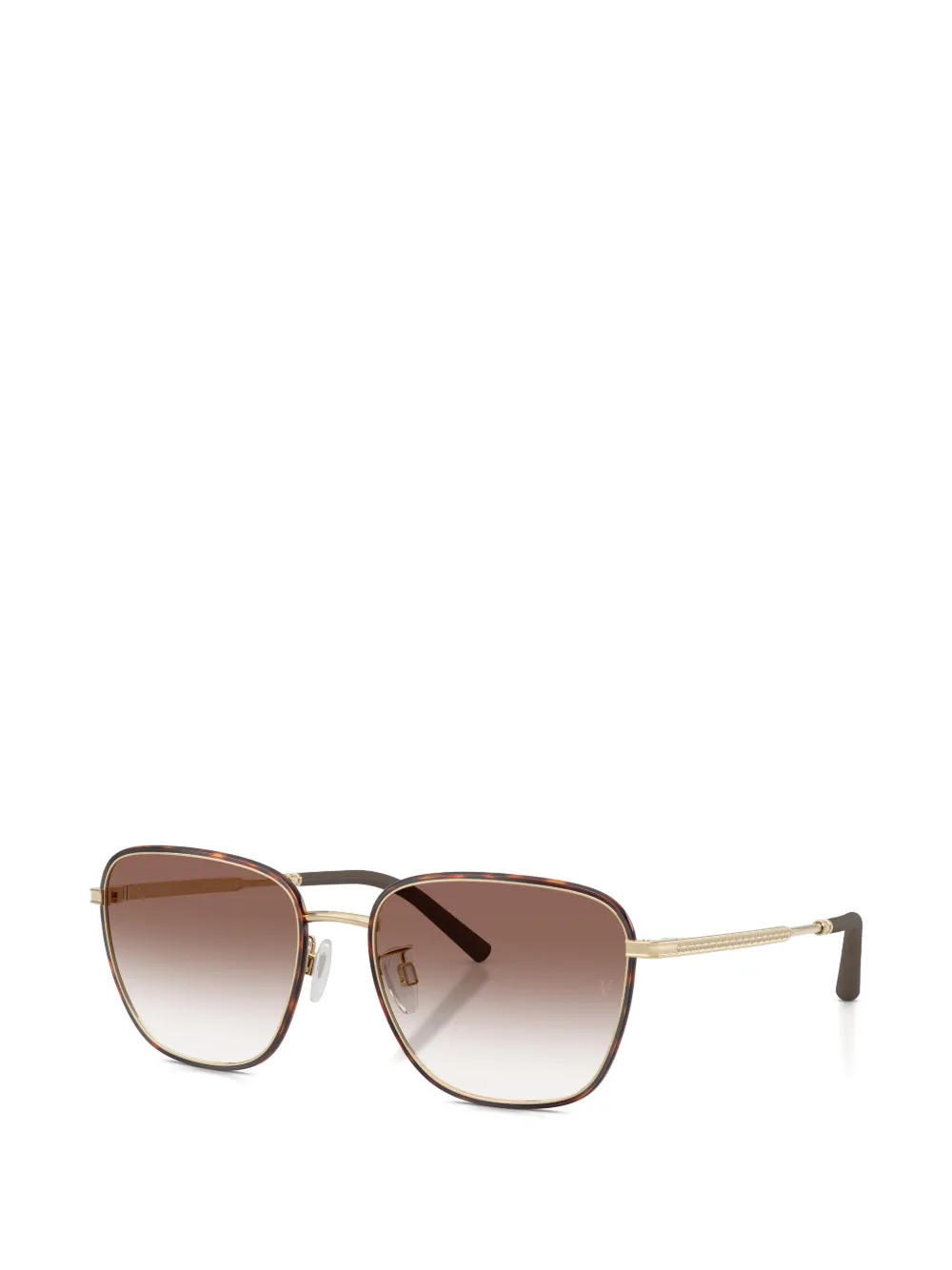 Oliver Peoples R-18 zonnebril met vierkant montuur en schildpadschild effect Goud