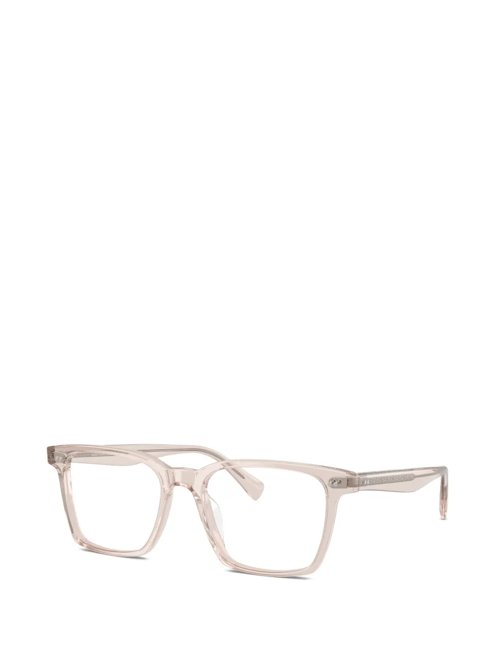Oliver Peoples Maslow bril met vierkant montuur Beige