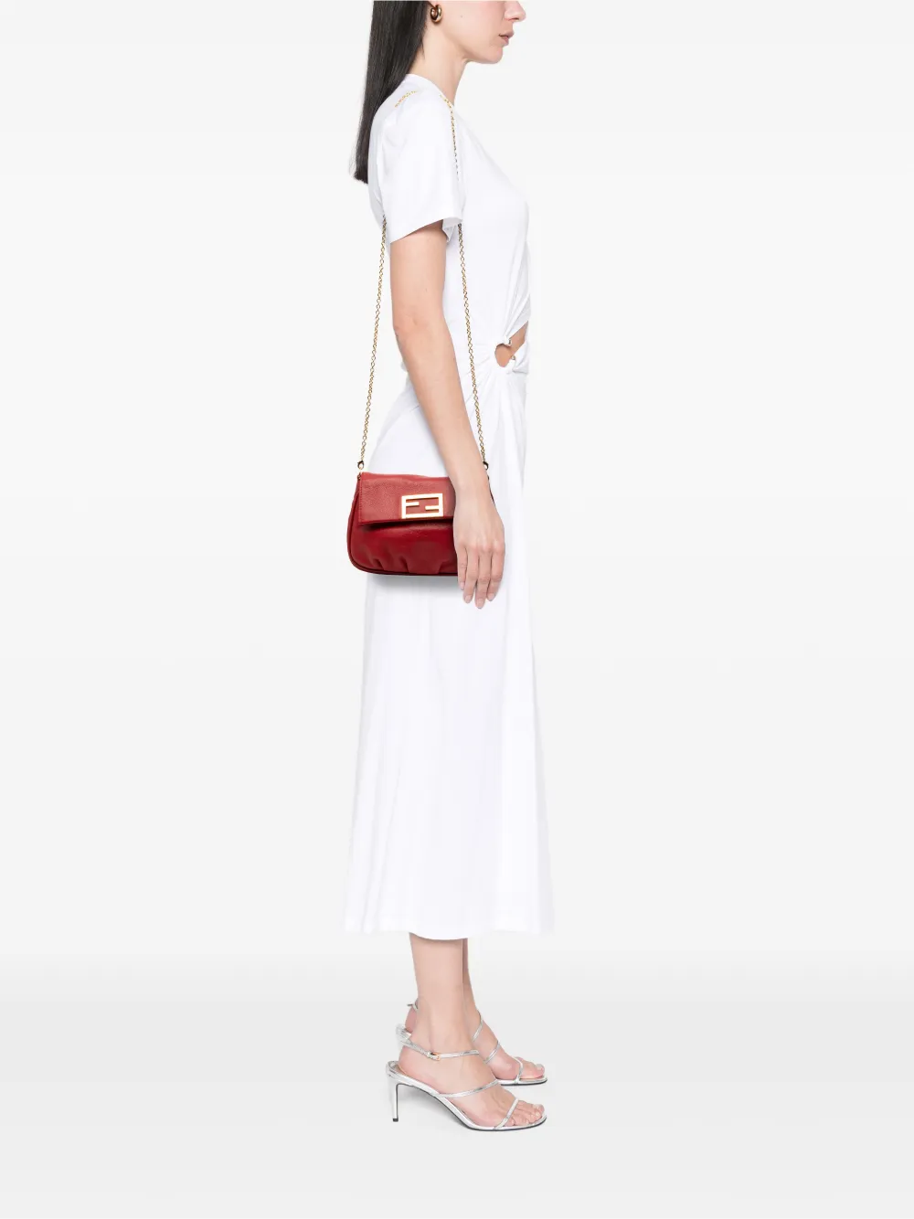  Fendi Pre-owned Pochette Fendista A Tracolla In Pelle 2010-2010 - Rosso 