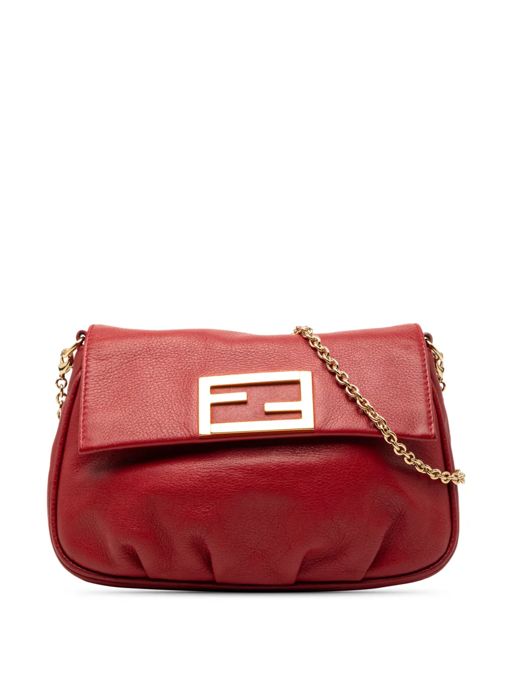 Fendi Pre-Owned 2000-2010 Leather Fendista Pochette crossbody bag - Rosso