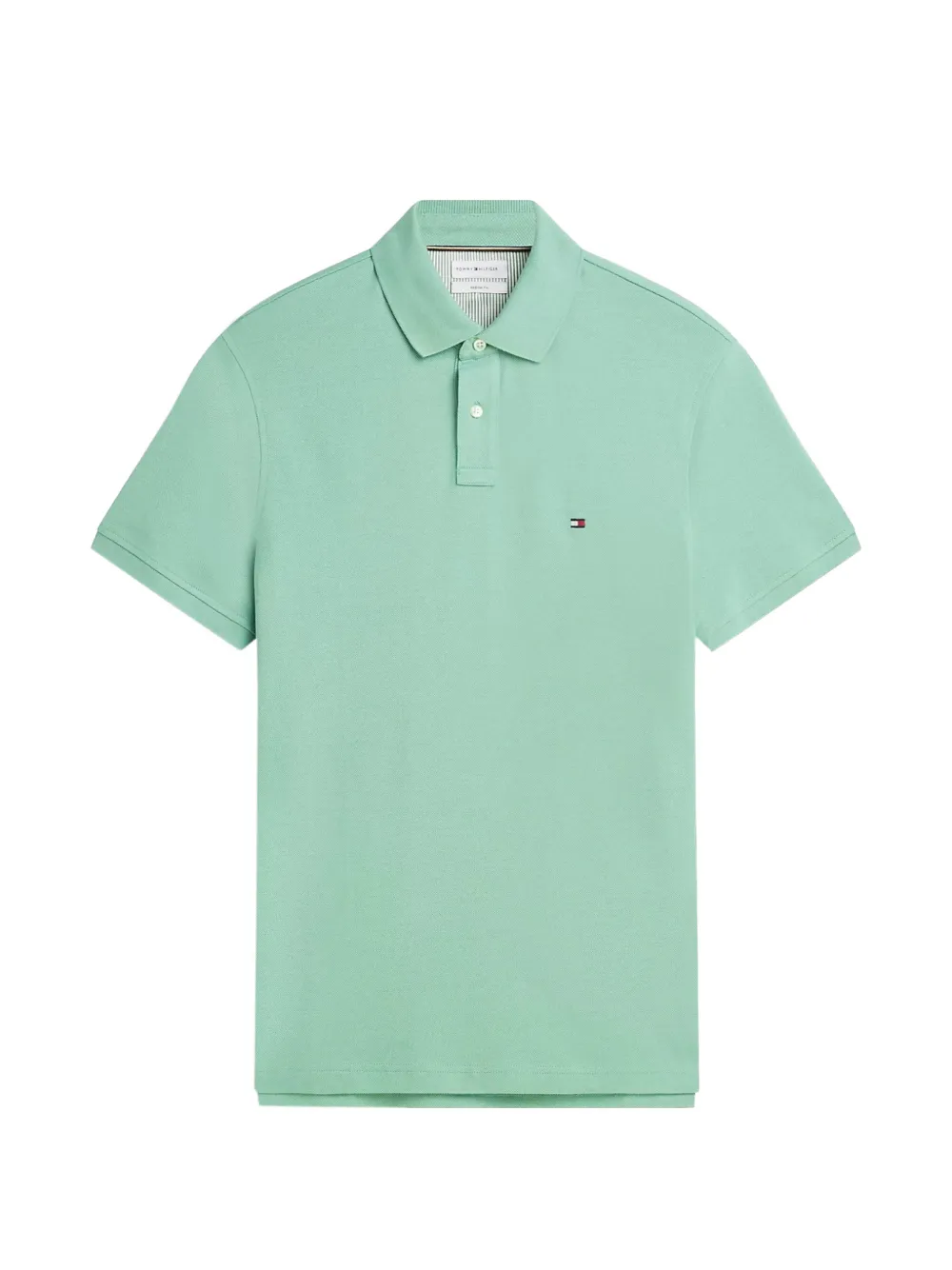 Tommy Hilfiger logo-embroidered polo shirt - Grün