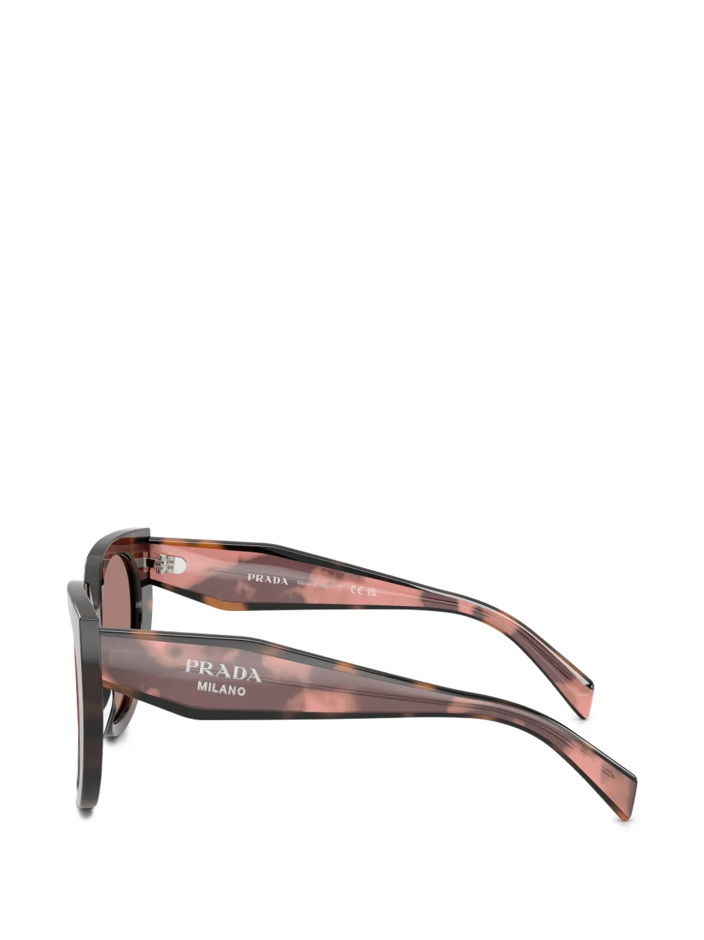 Prada Eyewear トータスシェル キャットアイ サングラス | ブラウン