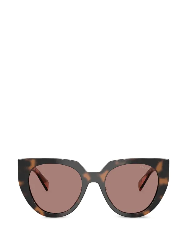 Prada Eyewear トータスシェル キャットアイ サングラス | ブラウン
