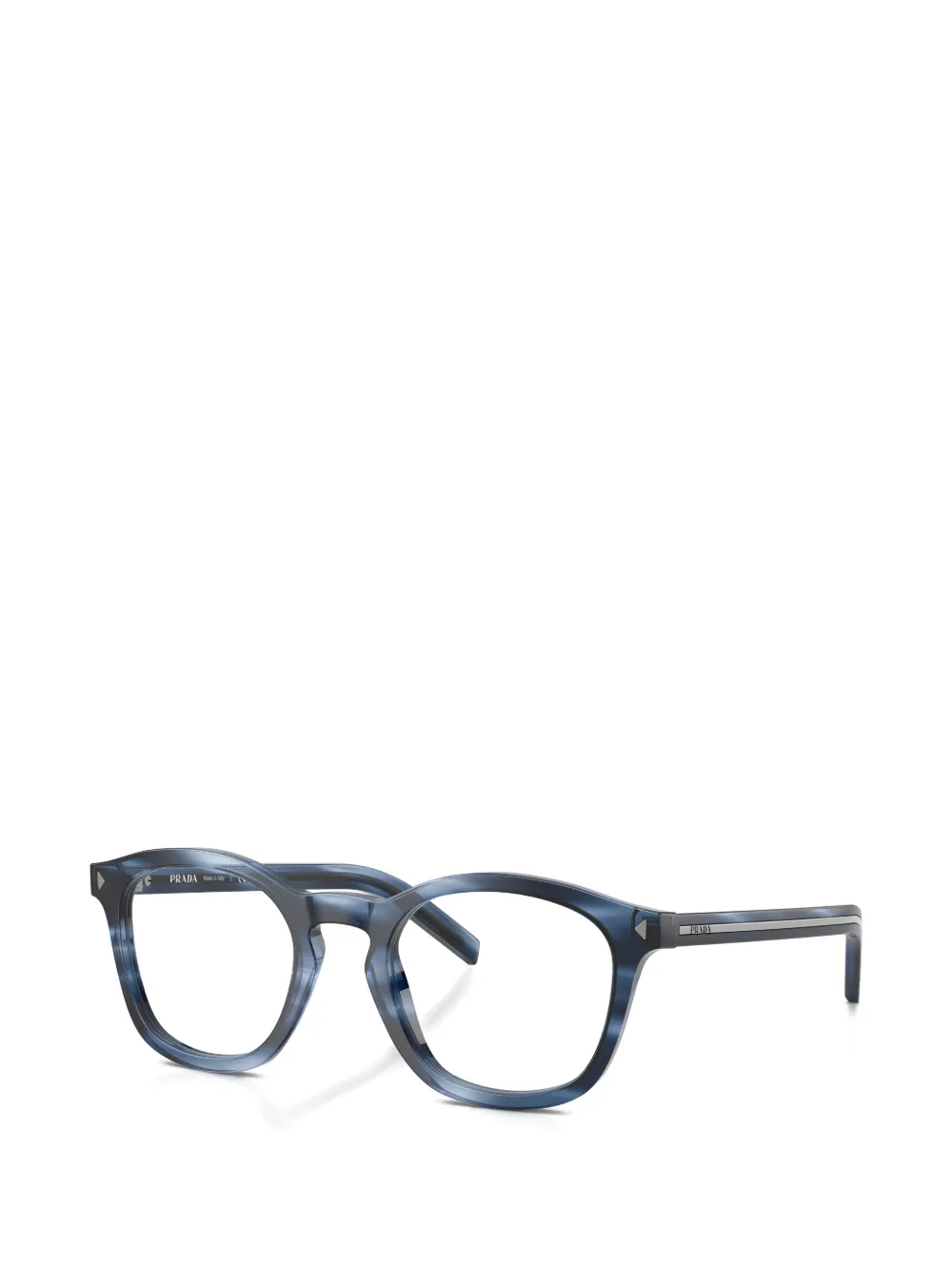 Prada Eyewear Zonnebril met piloten montuur Blauw