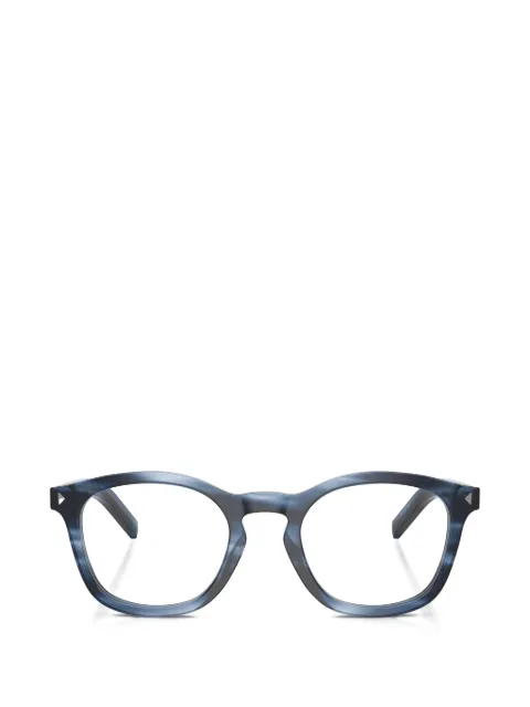 Prada Eyewear logo-engraved round-frame glasses