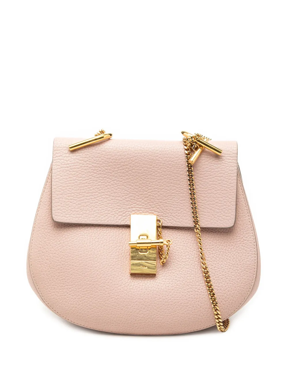 Chloé Pre-Owned 2016 Small Grained Calfskin Drew crossbody bag - Rosa