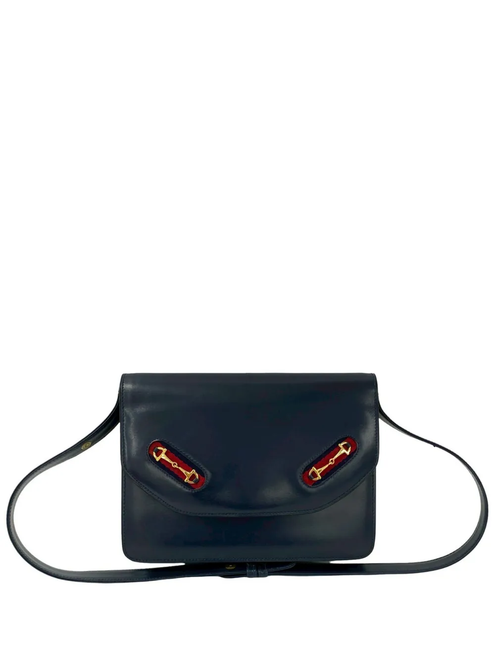 Gucci Pre-Owned 20th Century Calfskin Horsebit crossbody bag - Blau