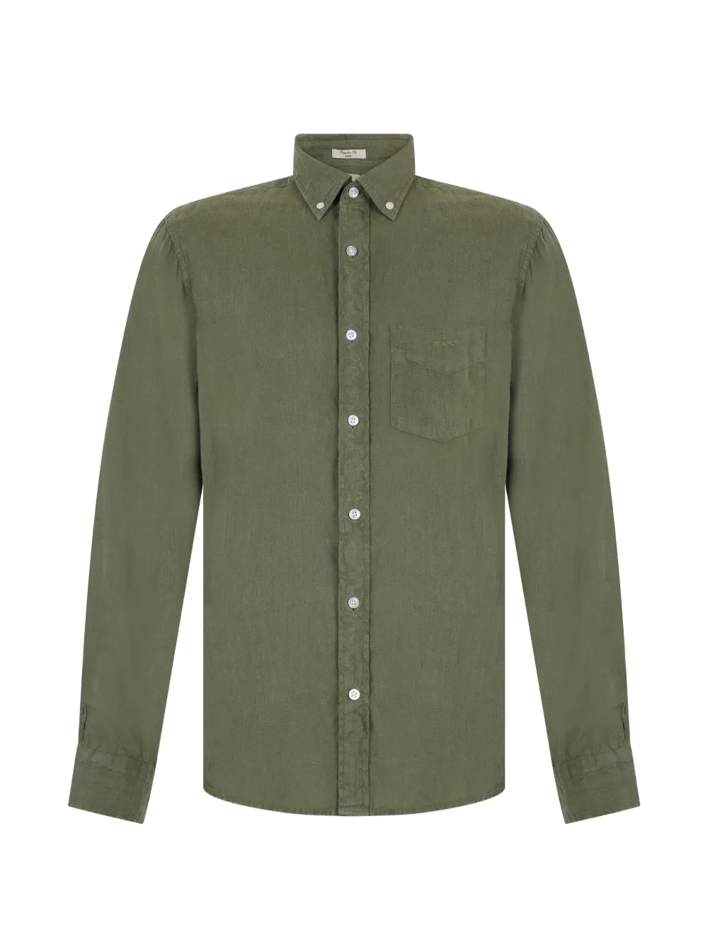 Gant long-sleeve linen shirt - Verde