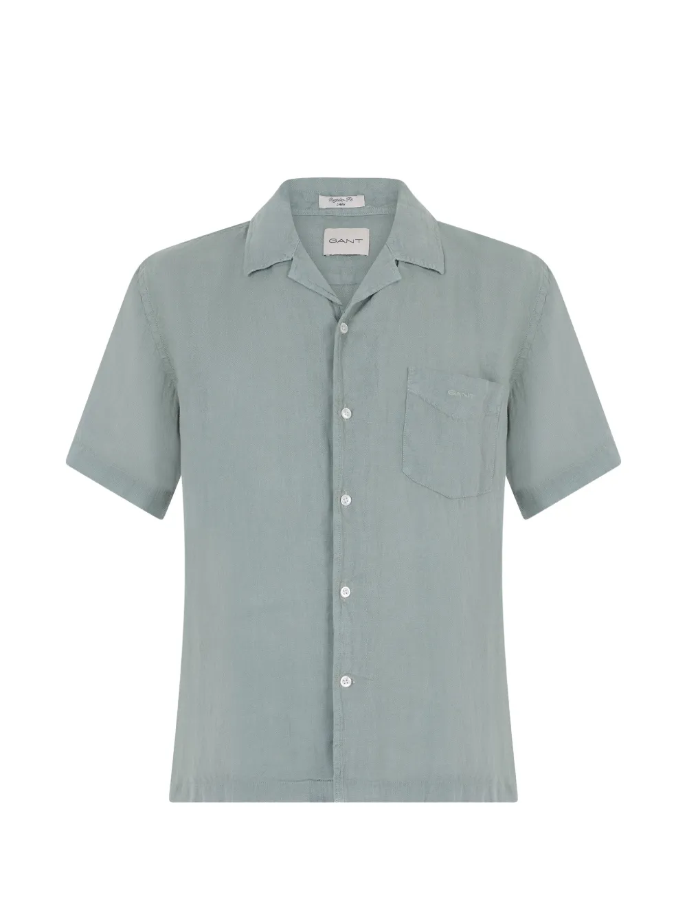 Gant short-sleeved linen shirt - Grigio