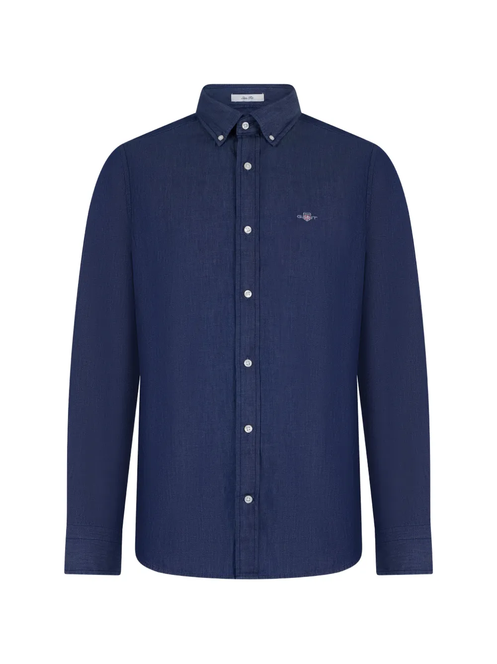 Gant Indigo long-sleeve slim-fit shirt - Blu