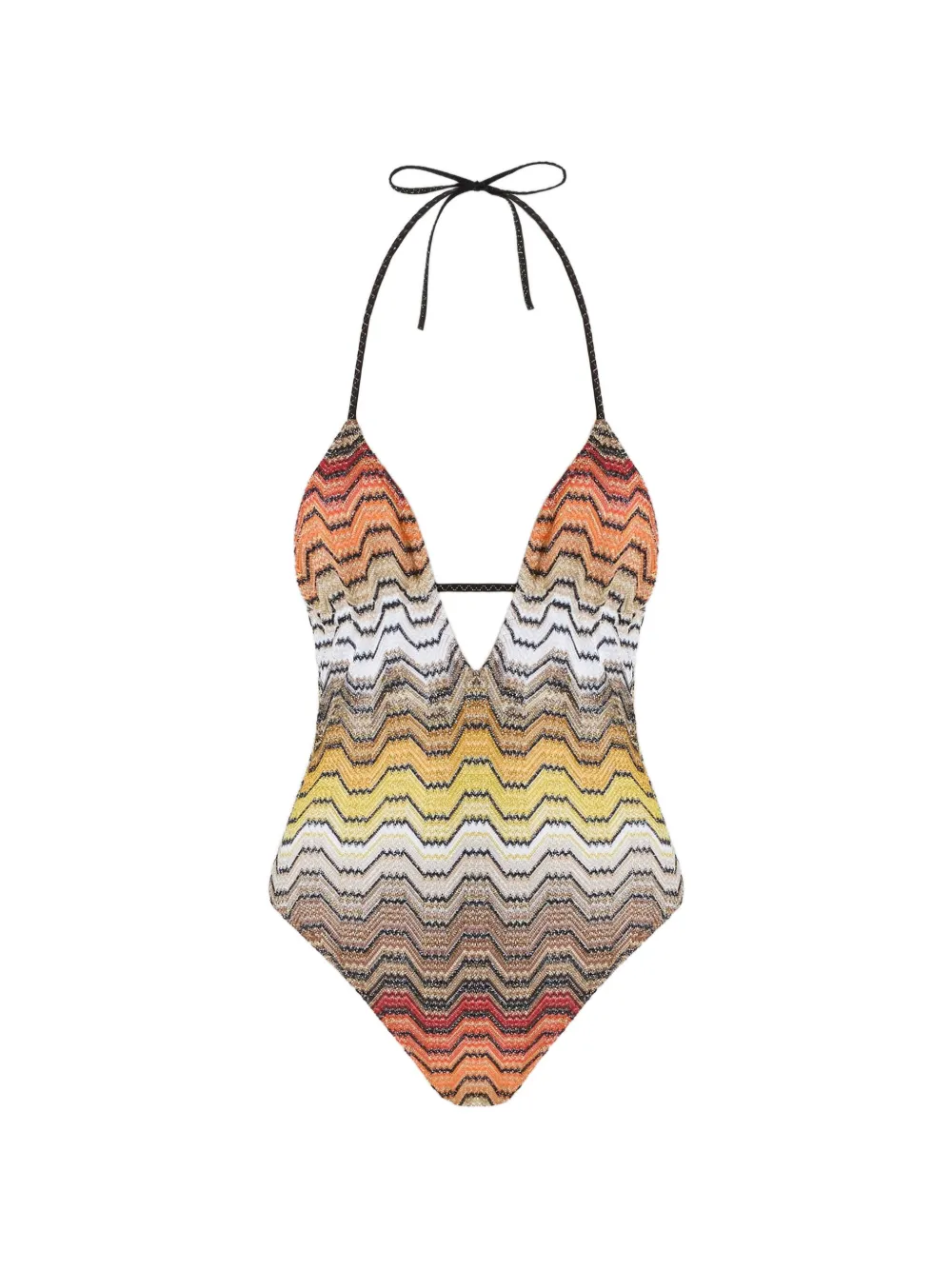 Missoni one-piece swimsuit with Greek motif - Arancione