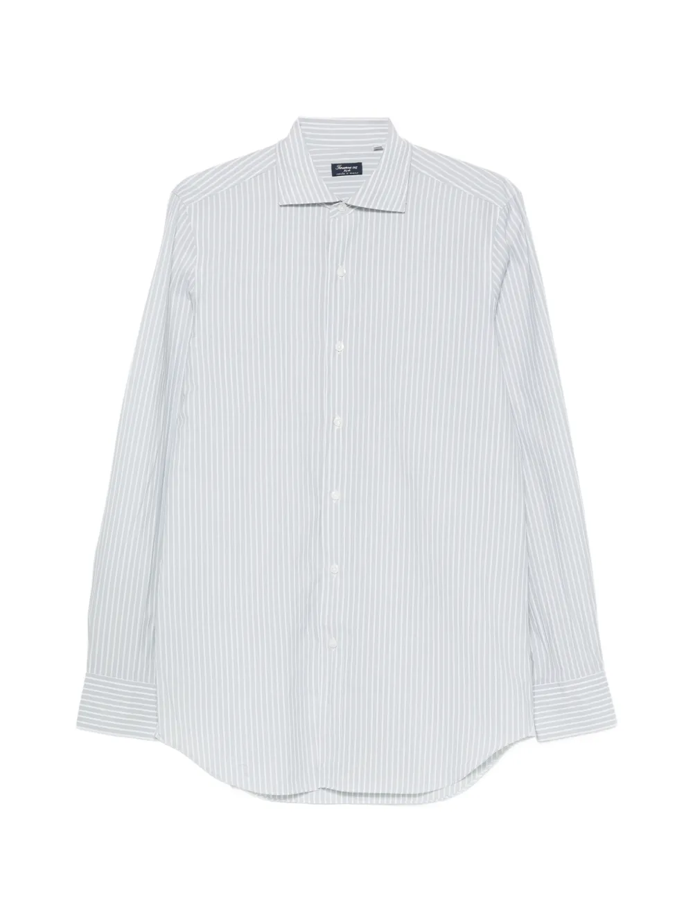 Finamore 1925 Napoli vertical-stripe long-sleeve shirt - Verde