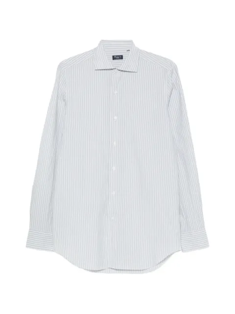 Finamore 1925 Napoli vertical-stripe long-sleeve shirt