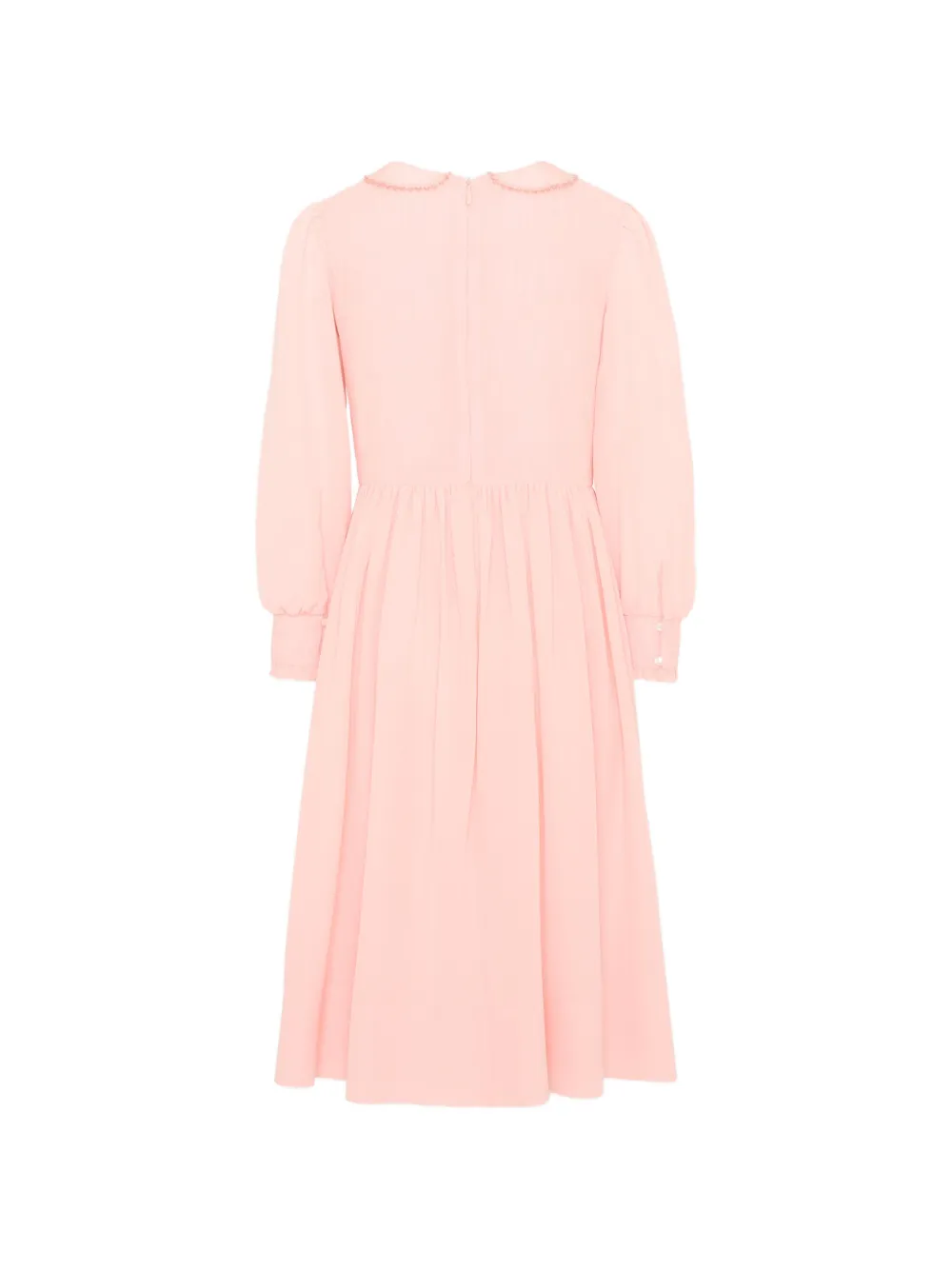 Gucci Kids Jurk met Peter Pan kraag Roze