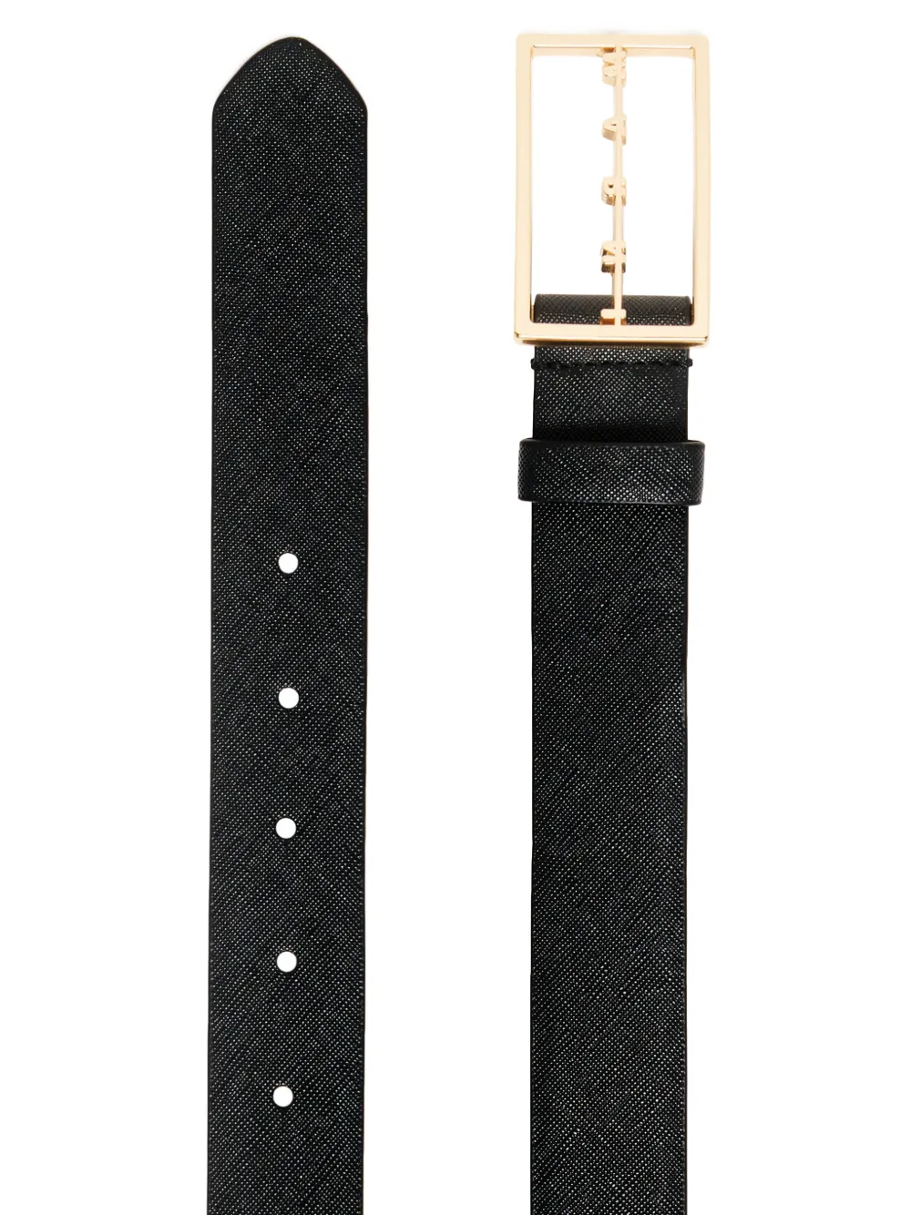 Marni Kids Riem met logoplakkaat en textuur Zwart