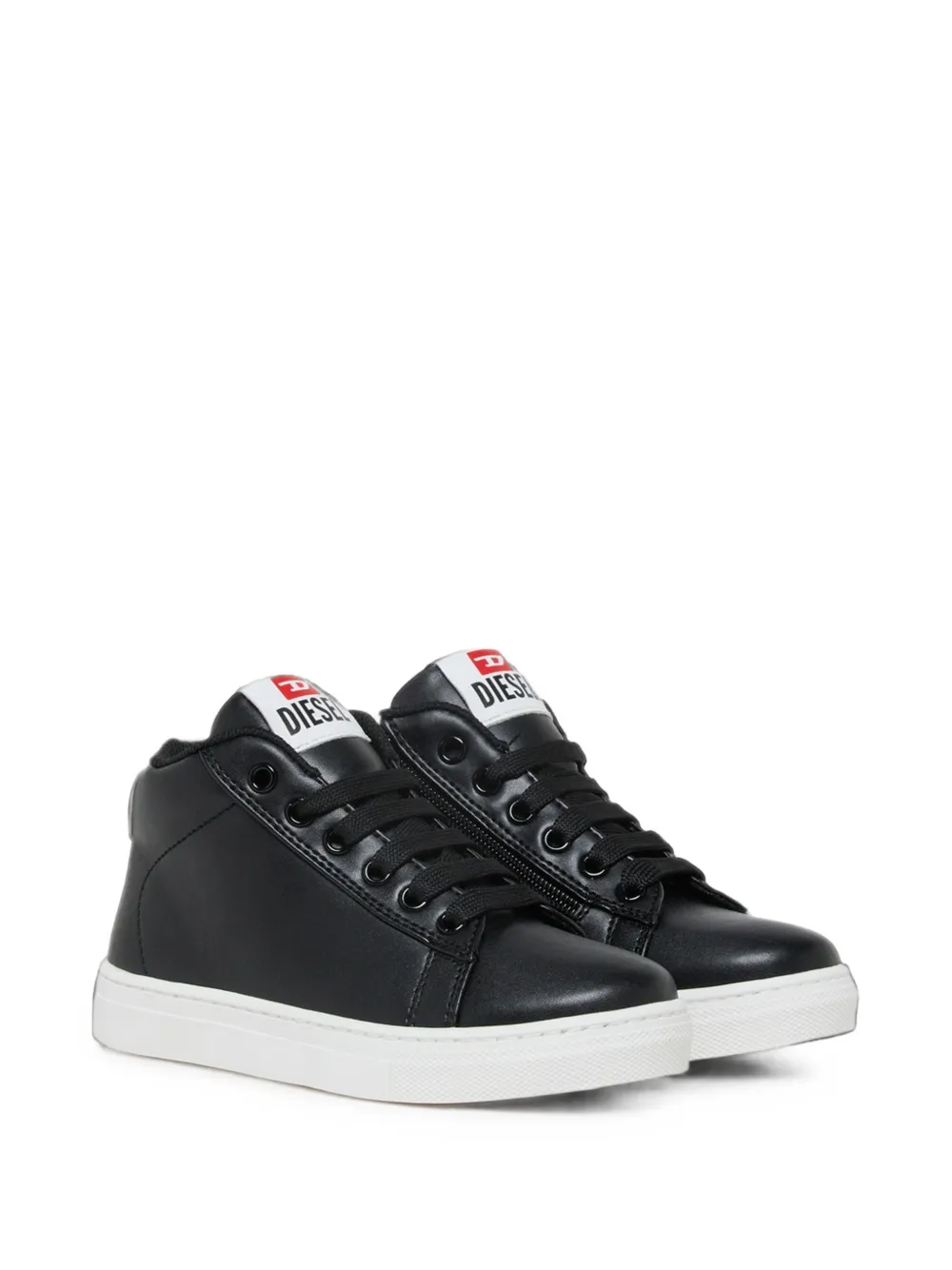 Diesel Kids logo-patch sneakers - Nero